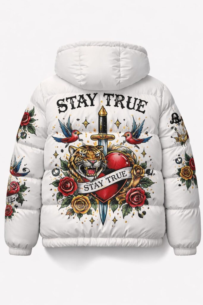 white puffer jacket