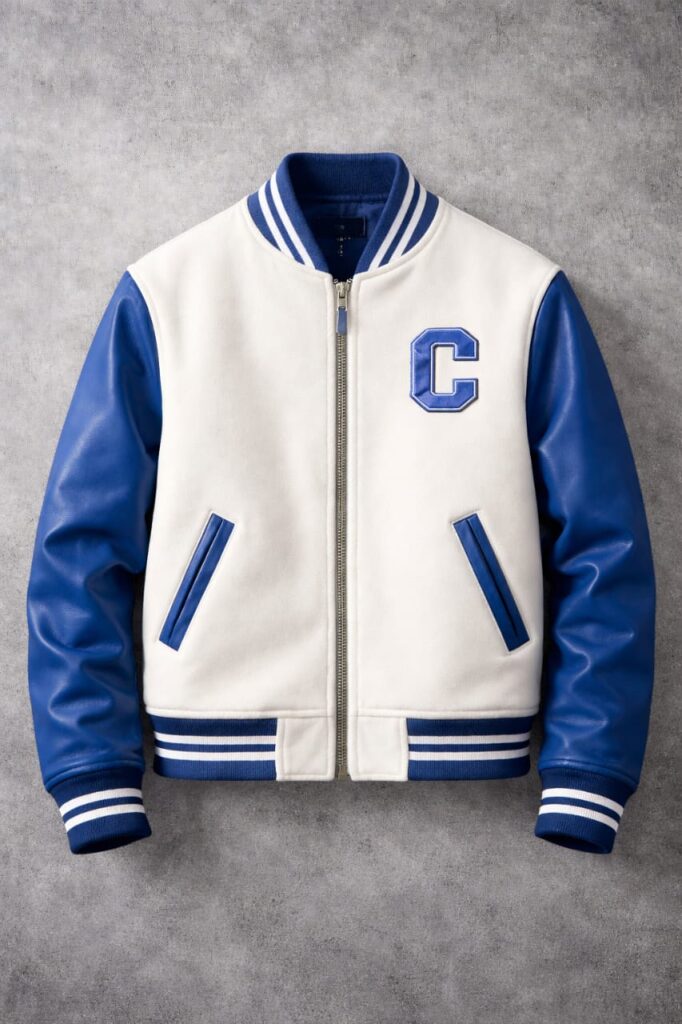 White and Blue Jacket