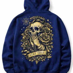 dark blue hoddie